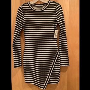 Black and White Striped Dress